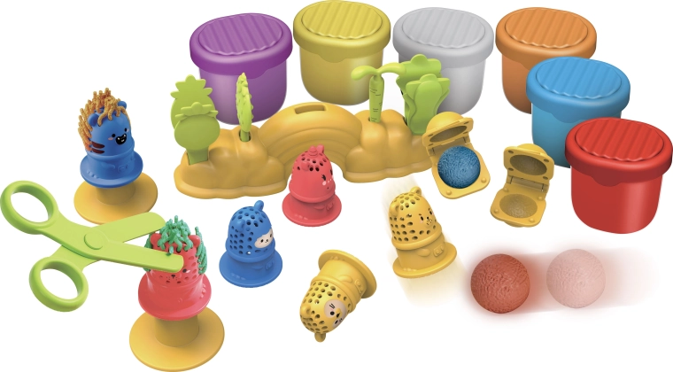 Plastilină Salon de coafură pentru animăluțe cu accesorii - 24 de piese