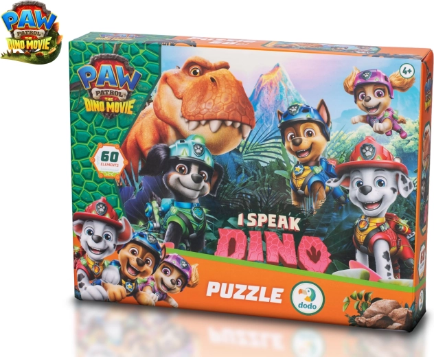Puzzle Patrula Cățelușilor: The Dino Movie, 60 de piese