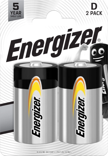 Baterii alcaline D ENERGIZER Everyday, 1,5 V (2 buc)