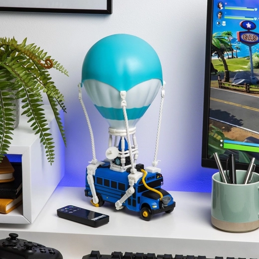 Lumină Fortnite Battle Bus cu iluminare RGB și suport pentru căști