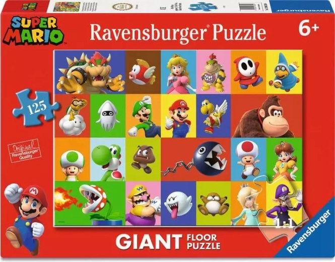 Puzzle uriaș de podea Ravensburger Super Mario (125 piese)