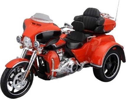 Model metalic de motocicletă HARLEY-DAVIDSON 2021 CVO Tri Glide 1:12, portocaliu