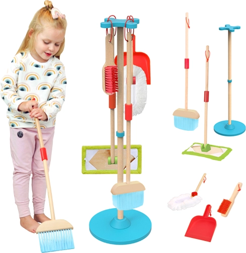Set de curățenie pentru copii Tooky Toy 6 bucăți