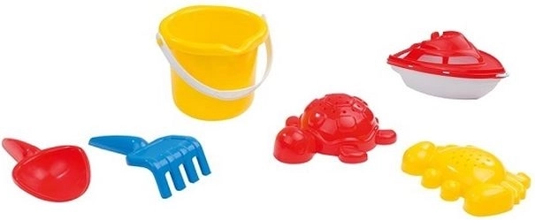 Set de plajă Dolu cu bărcuță și accesorii