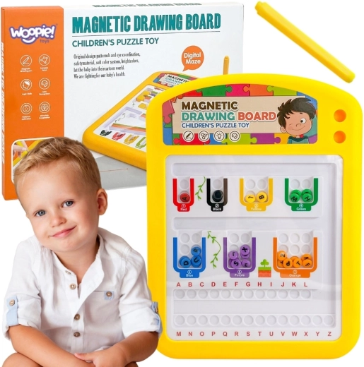 Tablă educațională magnetică Woopie cu alfabet