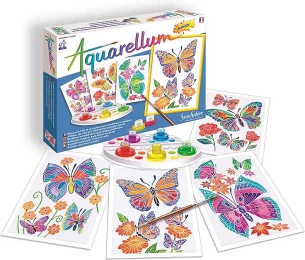 SentoSphere acuarele junior fluturi și flori