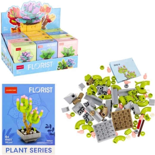 Set de construcție Flori 12 tipuri – 71 de piese