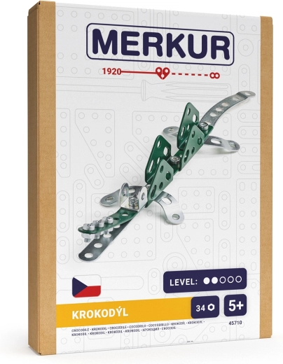 Merkur mini zoo – crocodil, 34 piese