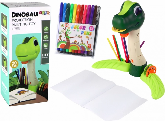 Proiector de desen Dino cu sunete și accesorii