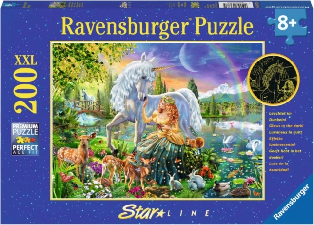 Puzzle luminos Ravensburger Frumusețe Magică XXL 200 de piese