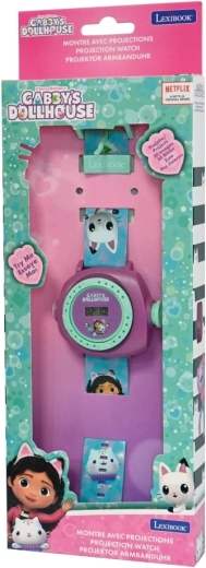 Ceas digital cu proiector pentru copii Lexibook – Căsuța magică a lui Gabby
