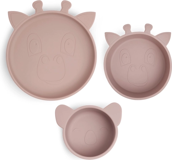 Set de masă din silicon Nuuroo Benni woodrose