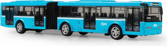 Autobuz articulat metalic DPO Ostrava 18 cm