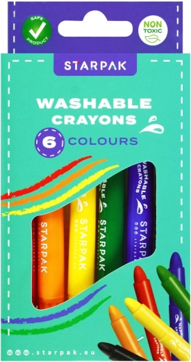 Creioane cerate lavabile – set de 6 bucăți