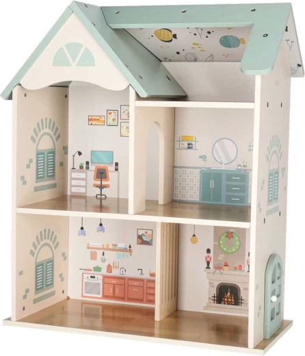 Construcție solidă din lemn și design mat