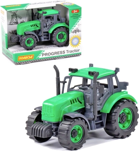 Tractor cu volant Polesie Progress verde