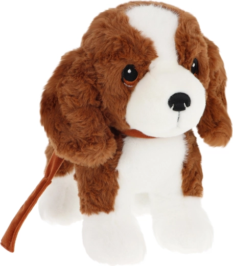 Keeleco cățeluș de pluș Cavapoo cu lesă 23 cm