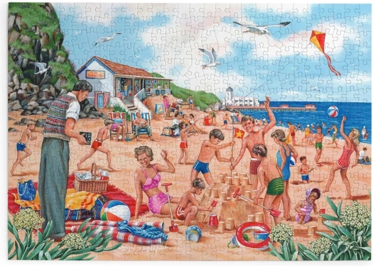 House of Puzzles Fotografie de familie la malul mării – puzzle cu 500 de piese mari