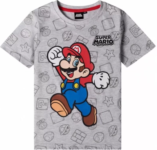 Tricou gri Super Mario