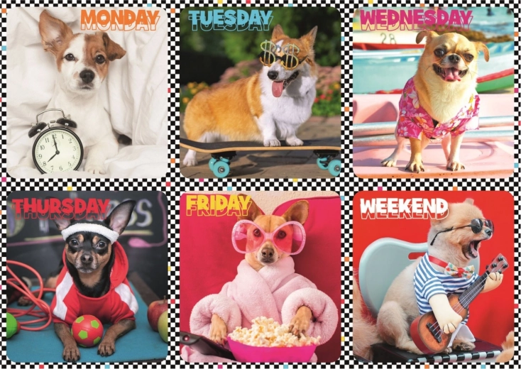 Puzzle 200 de piese – câini veseli – Trefl