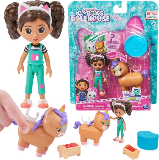 GABBY'S DOLLHOUSE – păpușa Gabby și Cățicornul cu accesorii de la Spin Master