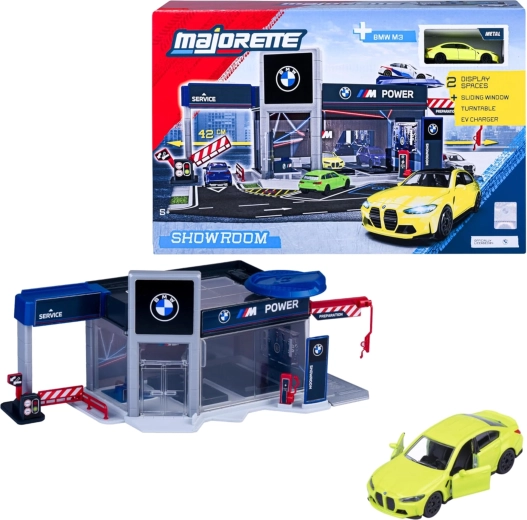 Majorette BMW Showroom – set de joacă cu mașina BMW M3