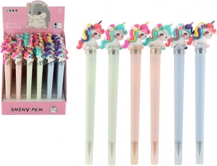 Pix luminos cu unicorn, din plastic, 3 culori
