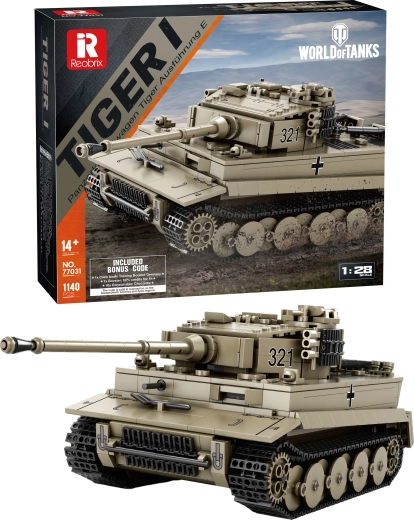 Set de construcție tanc Tiger I World of Tanks – 334 de piese