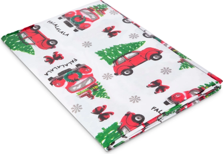 Față de masă festivă din flanel cu vâsc, 132 × 178 cm