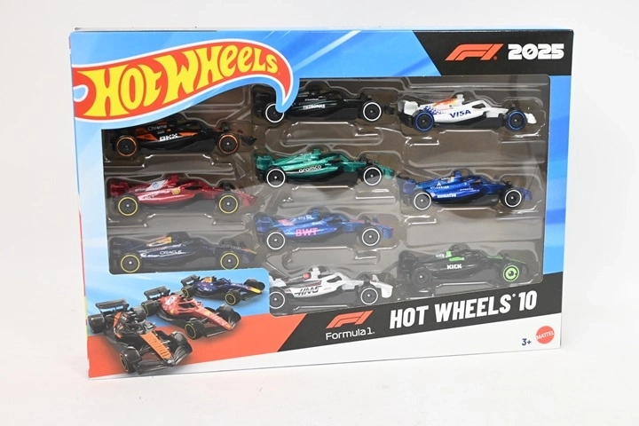 Hot Wheels set de mașinuțe Formula 1 Race Team, 10 buc.