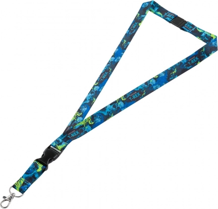 Breloc premium cu carabină cu motiv dinozaur