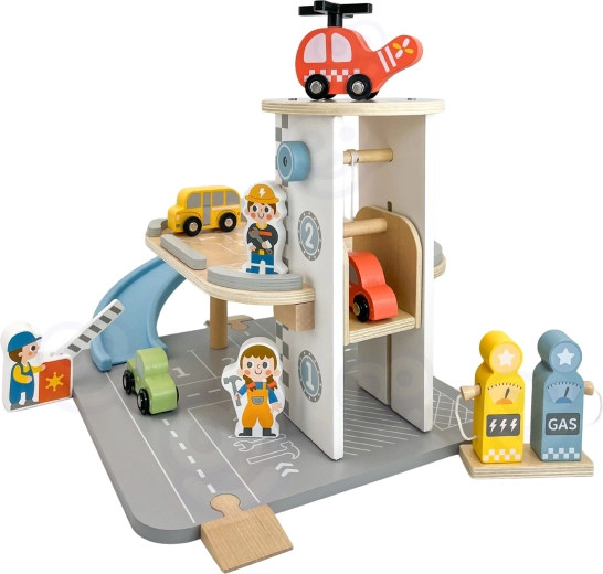 Parcare pe mai multe niveluri cu heliport