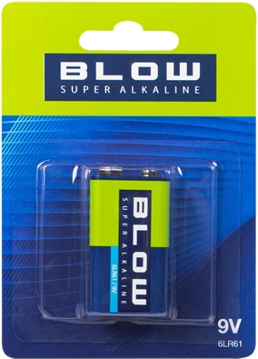 Baterie super alcalină BLOW 9V (6LR61/6F22) - 1 bucată