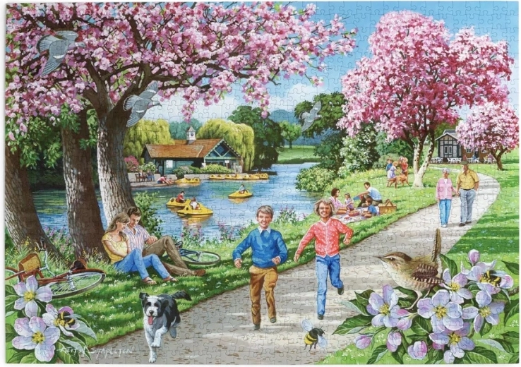 Puzzle House of Puzzles Când înfloresc merii, 1000 de piese