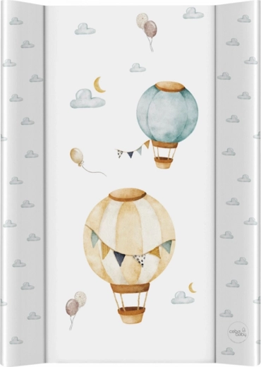 Ceba Baby saltea de înfășat cu placă rigidă Basic Balloons 50 × 70 cm