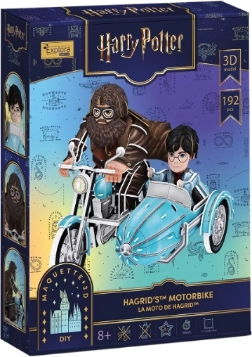 Puzzle 3D CubicFun Harry Potter – motocicleta lui Hagrid