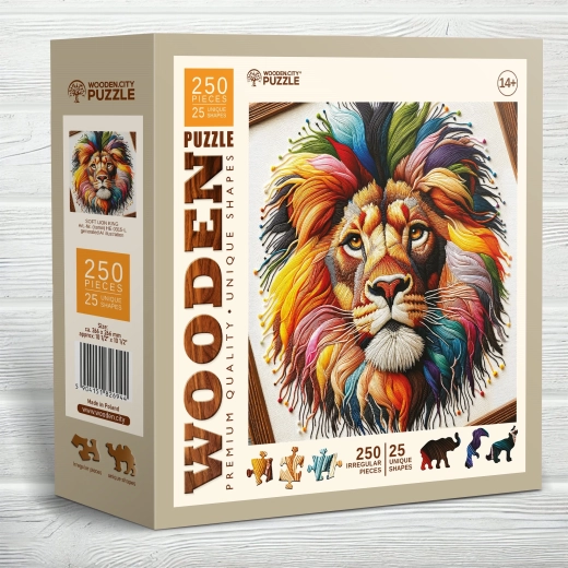 Puzzle din lemn Regele Leu Delicat 250 piese