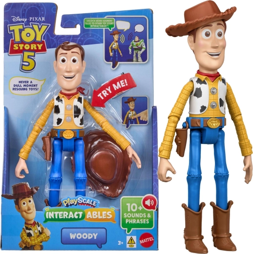 Mattel Disney Toy Story 5 figurină interactivă Woody 23 cm (versiune în engleză)