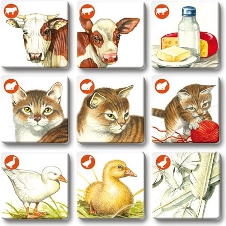 Învățare prin joc: cunoaște animalele, puii și produsele