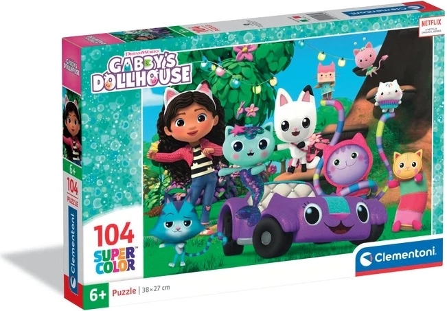 Puzzle 104 piese – Gabby’s Dollhouse de la Clementoni