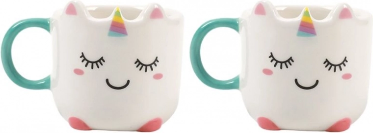 Cești mini espresso cu unicorn 90 ml (2 buc)
