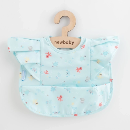 Bavetă luxoasă pentru fete cu volănașe NEW BABY