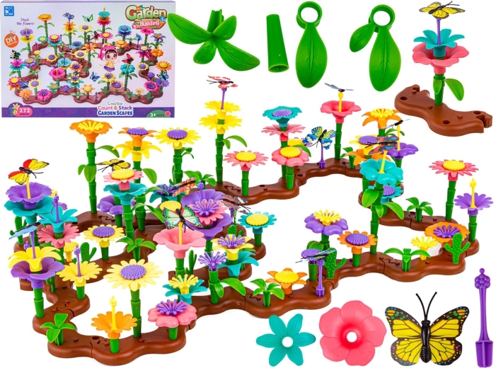 Set de construcție grădină cu flori – 272 piese