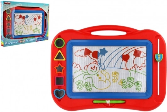 Tăbliță de desen magnetică cu ștampile, 43 × 30 cm