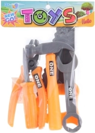 Set de unelte din plastic pentru copii în săculeț