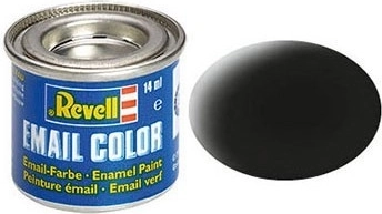 Vopsea email sintetic Revell Negru Mat 08