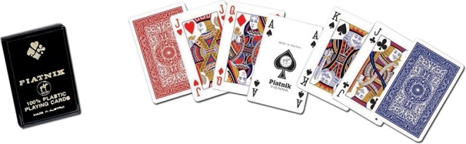 Cărți din plastic pentru poker și bridge în cutie