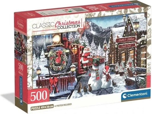 Puzzle Clementoni Christmas Collection 500 de piese – gara