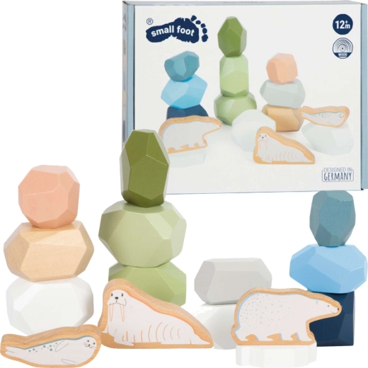 Pietre de echilibru din lemn Small foot Arctic