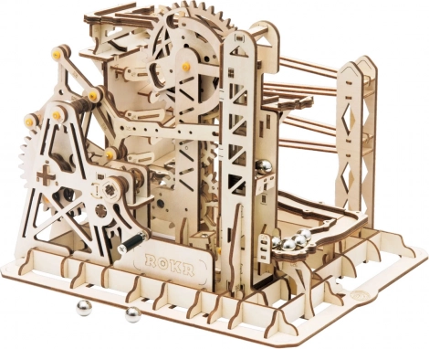 ROKR pistă de bile din lemn Explorer – puzzle 3D